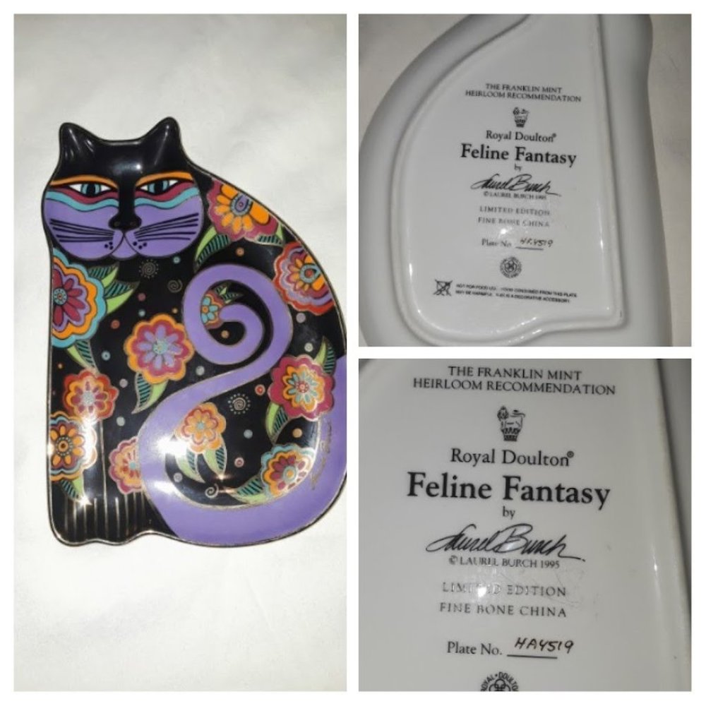 Laurel Burch Feline Decorative Plates